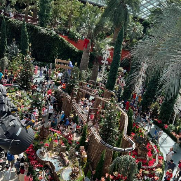 Singapore Gardens by the Bay Flower Dome + Cloud Forest (Jurassic World)